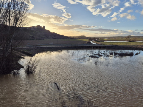 Las fotos de las crecidas de los ríos en León. Febrero 2026