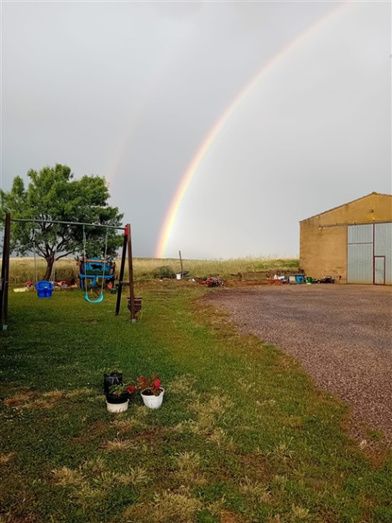 Arcoiris en San Román de los Oteros. Foto: Marta