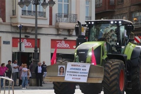 Manifestación contra el trasvase de agua a Portugal