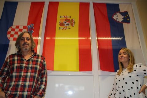 Dos de los docentes participantes en el programa Erasmus+K229